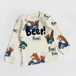 Juniors by Babyshop Boys Printed Pure Cotton T-shirt With Joggers image 5