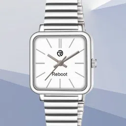 REBOOT Men Stainless Steel Wrap Around Straps AnalogueWatch New37_152 Chuan White Designer-picture-32