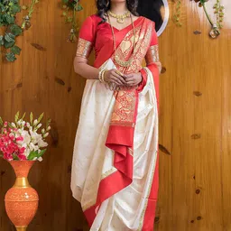 AMRUTKALA SAREES Woven Design Banarasi Saree-image-81