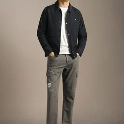 Louis Philippe Jeans Spread Collar Casual Tailored Jacket image 5