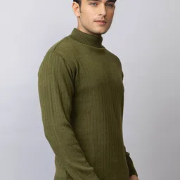 TYSORT Men Striped Woollen Pullover image 3