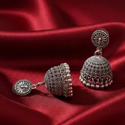 SZN Dome Shaped Jhumkas Earrings image 2