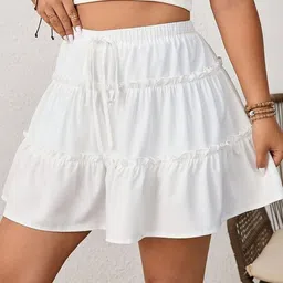 LULU & SKY Mini Tiered A-Line Skirt image 2