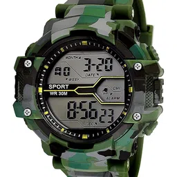 SWADESI STUFF Unisex Kids Dial & Straps Digital Automatic Watch 77 GREEN 99-picture-44