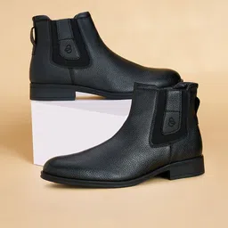 BYFORD by Pantaloons Men Textured Casual Chelsea Boots-picture-37