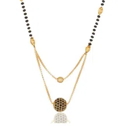 SHANKHRAJ MALL Gold-Plated Alloy Mangalsutra image 1