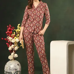 Claura Women Printed Night suit image 1