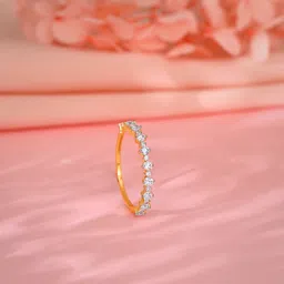GIVA 18 Kt Gold Exemplar 0.42ct Diamond Ring1.23gm-picture-29