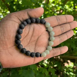 Gems Guru Unisex Green Metal Crystals Drawstring Bracelet image 3