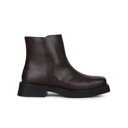 Bata Round Toe Block Heeled Casual Boots image 4
