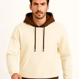 TQH Men Hooded Solid Ribbed Pullover Sweatshirt-picture-34
