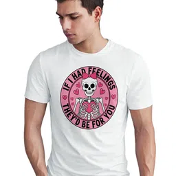 Seekbuylove Typography Printed Round Neck Bio Finish Cotton T-shirt-picture-17