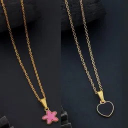 SZN Women Set Of 2 Gold-Plated Artificial Beads Necklace-picture-30