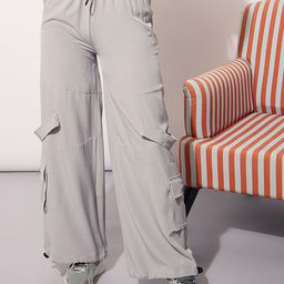 SASSAFRAS Women Straight Fit Cargos Trousers-picture-1