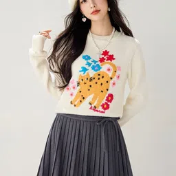 JC Collection Women Printed Pullover with Embroidered Detail-picture-36