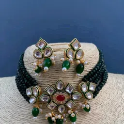 ARADHEMA Women Green Jewellery Set-picture-27