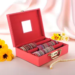 Aura Red Set of 1 Regular Jewellery Organiser Organisers-picture-19