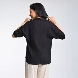 Saltpetre Mandarin Collar Drop Shoulder Sleeves Top & Trousers Co-Ords image 4