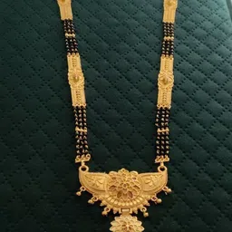 niva fashion Gold-Plated Artificial Stones and Beads Mangalsutra-picture-31