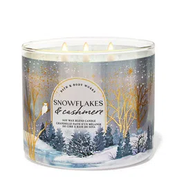 Bath & Body Works Snowflakes & Cashmere Soy Wax Blend 3-Wick Candle - 411 g-picture-27