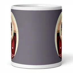 Mr UVD Grey Graphic Printed Ceramic Glossy Mug 350 ml image 5
