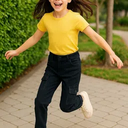 BAESD Girls Regular Fit Mid-Rise Jeans image 4