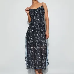 Ginger by Lifestyle Print Ruffled Midi Dress image 3