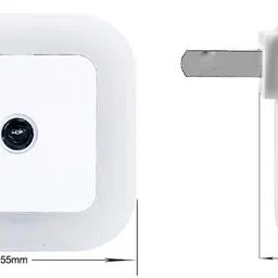 spiritual house 0.5W LED sensor plug for bedroom office living room Night Lamp (5.5 cm, White) Table Lamp image 2