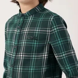 One Friday Boys Comfort Tartan Checks Checked Semiformal Shirt image 4