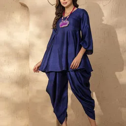 MABISH by Sonal Jain V-Neck Top With Dhoti Co-Ords-picture-28