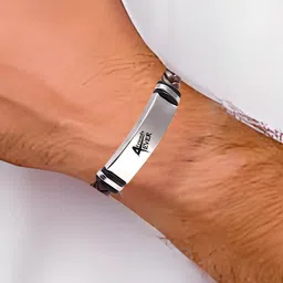 Sullery Silver-Plated Leather Cuff Bracelet-picture-38