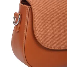 Luvoksi Women Textured Structured Sling Bag image 5