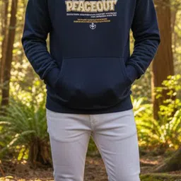 STARFOX Men Typography Printed Hooded Sweatshirt image 2