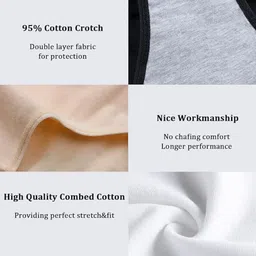 Diving deep Pack Of 5 Cotton Mid-Rise Hipster Briefs DD283 B, M, R, W, G New Pant_ies_5 PC image 2