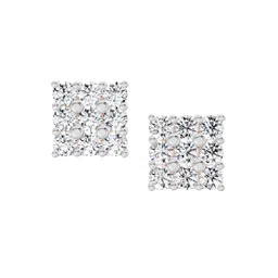 Sparkles Lab Grown Diamond 0.94 Carat Round Cluster Stud Earrings for Women-picture-27
