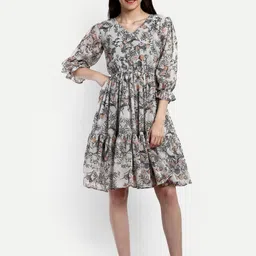 Mast & Harbour Women Floral Printed Fit & Flare Dress-picture-20