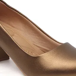 Denill Women Embellished Party Block Heels Pumps image 4