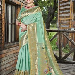 Anouk Rustic Ethnic Motifs Art Silk Paithani Saree-picture-33