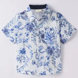 DUTT CREATION Boys Pack Of 2 Classic Printed Spread Collar Cotton Shirts image 5