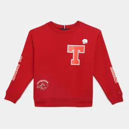 Tommy Hilfiger Europe Boys Typography Printed Relaxed Fit Cotton Pullover-picture-26