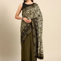 BUTA BUTI Kalamkari Pure Cotton Saree-picture-25