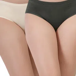 ORLIZEA Pack of 2 Women High-Rise Cotton Blend Hipster Briefs-picture-39