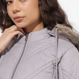 The Roadster Lifestyle Co Hooded Quilted Jacket image 4