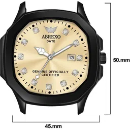 Abrexo Men Dial & Straps Watch Abx7202-GD BR MGT ST image 4