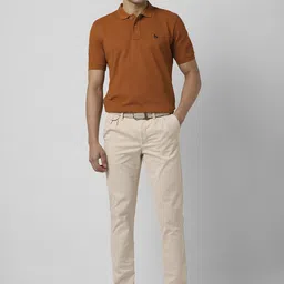 Van Heusen Sport Men Textured Slim Fit Pleated Trousers image 2