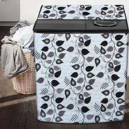 The Furnishing Tree Grey PVC Washing Machine Covers image 4