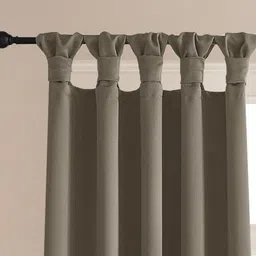 HOMEMONDE Grey 2 Pieces Black Out Long Door Curtains image 5