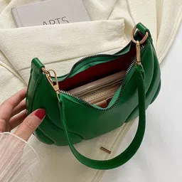 Baespice Women Solid Half Moon Shoulder Bag image 3