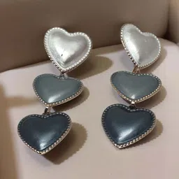 VYRA Heart Shaped Drop Earrings image 5