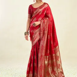 KALINI Woven Design Zari Banarasi Saree-picture-58
